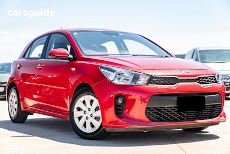 Red 2017 Kia RIO Hatchback S