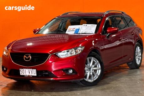 Red 2015 Mazda 6 Wagon Sport