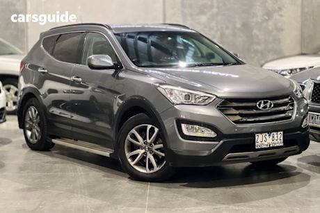 Grey 2012 Hyundai Santa FE Wagon Elite Crdi (4X4)