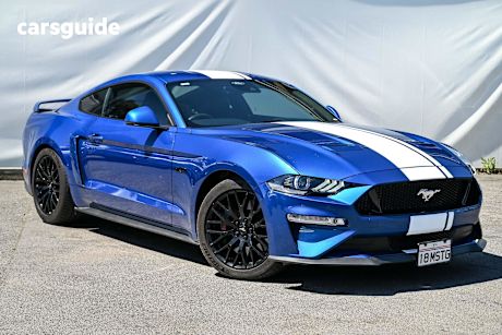 Blue 2018 Ford Mustang Coupe Fastback Gt 5.0 V8