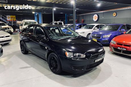Black 2009 Mitsubishi Lancer Hatchback Es Sportback