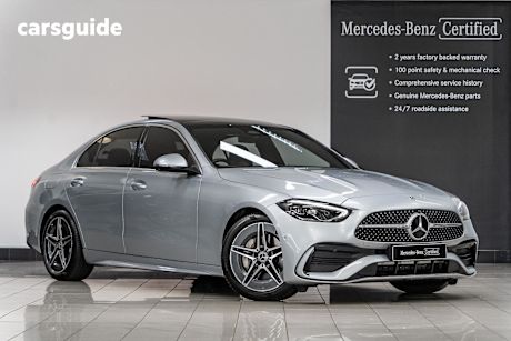 Silver 2022 Mercedes-Benz C200 Sedan Edition C Mhev