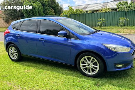 Blue 2017 Ford Focus Hatchback Trend