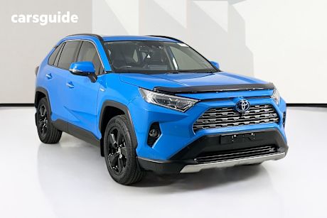Blue 2021 Toyota RAV4 Wagon Cruiser (Awd) Hybrid