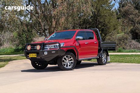 Red 2016 Toyota Hilux Dual Cab Utility Sr5 (4X4)