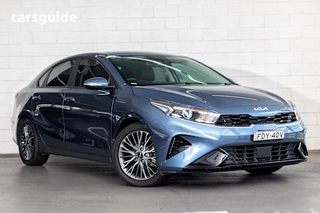 Blue 2021 Kia Cerato Sedan Sport+