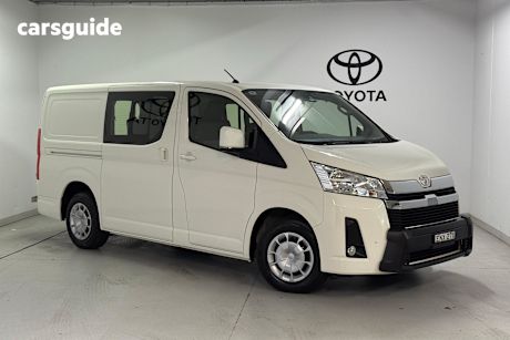 White 2021 Toyota HiAce Crew Van Lwb (5 Seats)