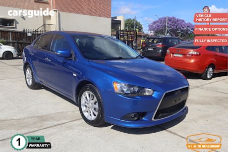 Blue 2015 Mitsubishi Lancer Sedan Ls