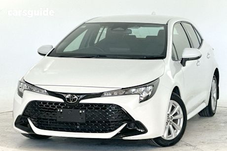 White 2024 Toyota Corolla Hatchback Ascent Sport