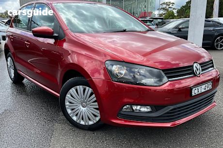 Red 2015 Volkswagen Polo Hatchback 66 Tsi Trendline