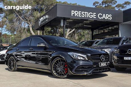 Black 2017 Mercedes-Benz CLA45 Coupe 4Matic