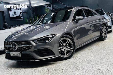 Grey 2021 Mercedes-Benz CLA200 Coupe