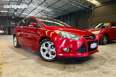 Red 2014 Ford Focus Hatchback Sport