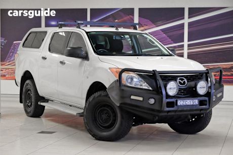 White 2015 Mazda BT-50 Dual Cab Utility Xt (4X4)