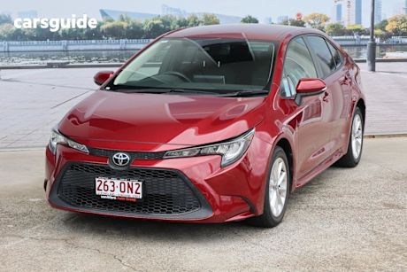 Red 2021 Toyota Corolla Sedan Sx