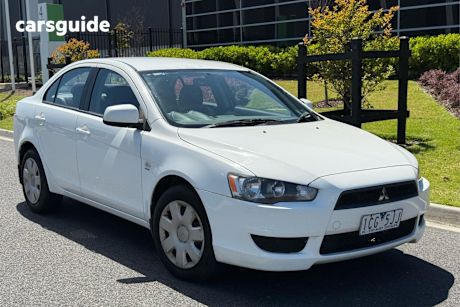 White 2007 Mitsubishi Lancer Sedan Es