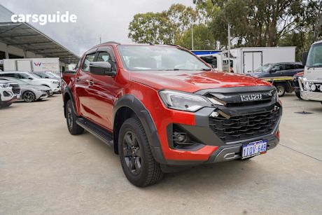Orange 2025 Isuzu D-MAX Crew Cab Utility X-Terrain (4X4)