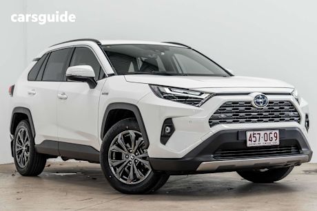 White 2022 Toyota RAV4 Wagon Gxl (2Wd) Hybrid