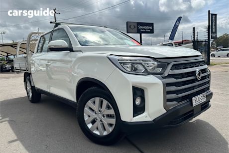 White 2022 Ssangyong Musso Crew Cab Pickup Elx