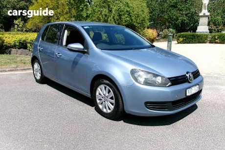 Blue 2009 Volkswagen Golf Hatchback 90 Tsi Trendline