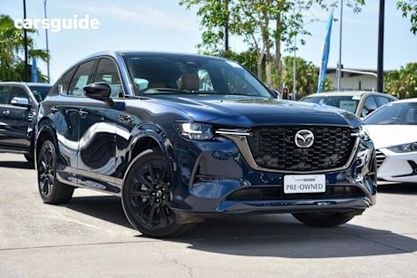 Blue 2024 Mazda CX-60 Wagon G40E Azami Hybrid