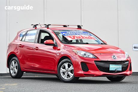 Red 2013 Mazda 3 Hatchback Neo