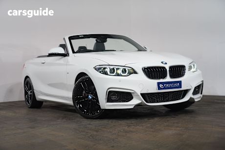 White 2018 BMW 220I Convertible M Sport
