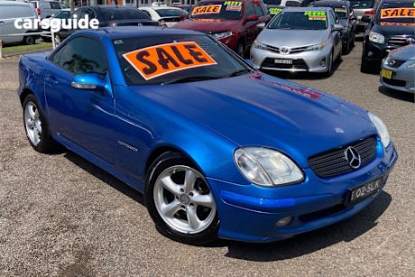 Blue 2001 Mercedes-Benz SLK32 Convertible Kompressor Amg