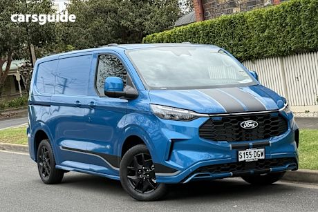 Blue 2025 Ford Transit Custom Van Sport (Swb)