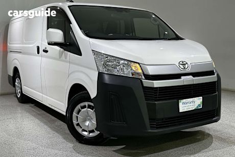 White 2019 Toyota HiAce Van Lwb