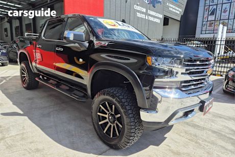 Black 2021 Chevrolet Silverado Crew Cab Utility 1500 Ltz Premium Tech Pack