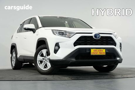 White 2020 Toyota RAV4 Wagon Gx Awd Hybrid