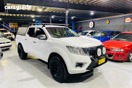 White 2015 Nissan Navara Dual Cab Utility St (4X4)
