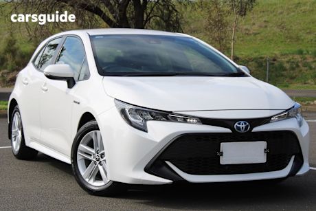 White 2022 Toyota Corolla Hatchback Ascent Sport Hybrid