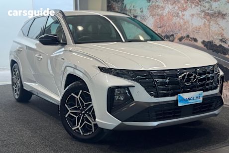 White 2023 Hyundai Tucson Wagon Elite N Line (Fwd)