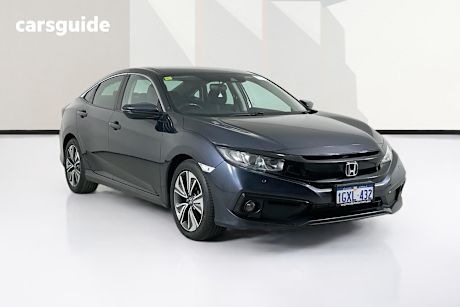 Blue 2019 Honda Civic Sedan Vti-L