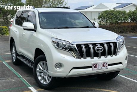White 2017 Toyota Landcruiser Prado Wagon Vx (4X4)