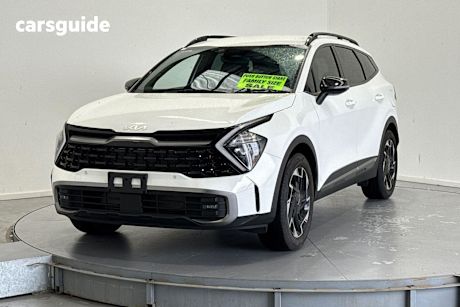 White 2023 Kia Sportage Wagon Sx+ (Fwd)