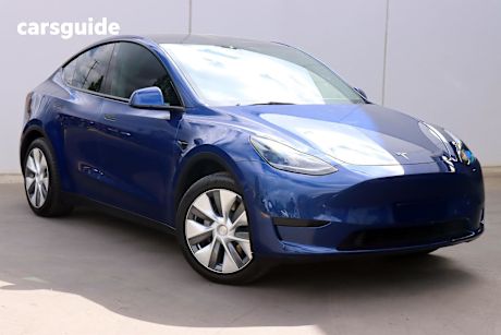 Blue 2022 Tesla Model Y Wagon Rear-Wheel Drive