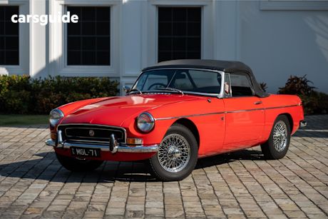 Red 1971 MG B Roadster `L' Sports