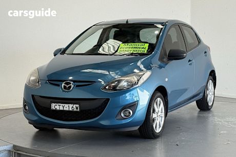 Blue 2014 Mazda 2 Hatchback Neo Sport