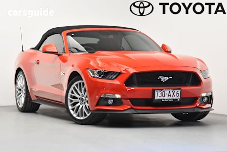 Red 2017 Ford Mustang Convertible Gt 5.0 V8