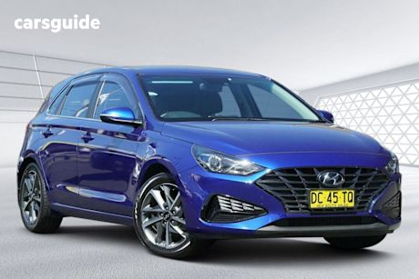 Blue 2022 Hyundai I30 Hatchback Active