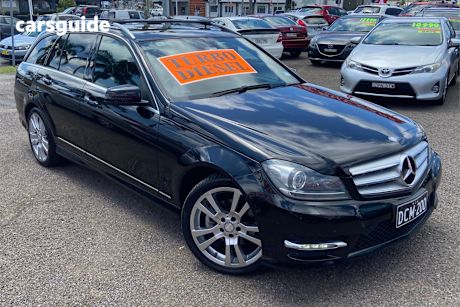 Black 2014 Mercedes-Benz C250 Wagon Cdi Avantgarde