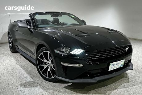Black 2021 Ford Mustang Convertible 2.3 Gtdi