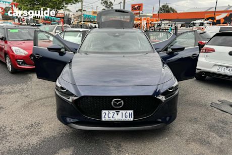 Blue 2023 Mazda 3 Hatchback G20E Evolve Mhev Vision