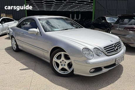 Silver 2005 Mercedes-Benz CL500 Coupe