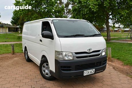 White 2009 Toyota HiAce Van Lwb