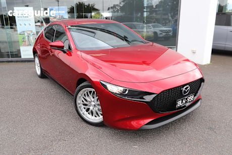 Red 2020 Mazda 3 Hatchback G20 Touring