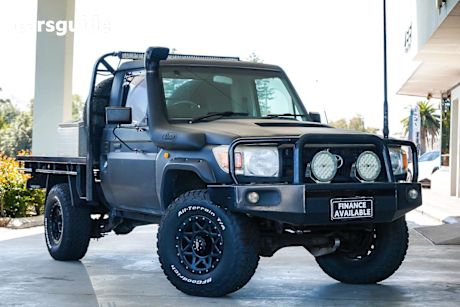 Grey 2008 Toyota Landcruiser Cab Chassis Workmate (4X4)